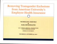 Removing Transgender Exclusions from AU Employee Health Insurance