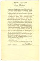 Announcement by John F. Hurst for solicitation of contributions, 1890 April 17