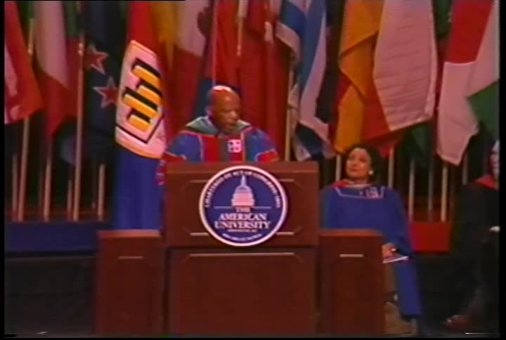 John Lewis Commencement Address, 109th Commencement, Kogod School of Business and School of Public Affairs, Spring 1999