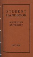 Student Handbook, American University, Academic Year 1937-1938