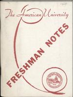Student Handbook, American University, Academic Year 1949-1950