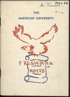 Student Handbook, American University, Academic Year 1952-1953