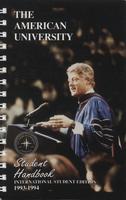 International Student Handbook, American University, Academic Year 1993-1994