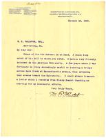 Letter from Congressman Marlon E. Olmsted to E.Z. Wallower, Esq., 1905 January 10