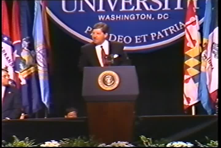 President Clinton at American University, September 9, 1997