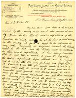 Letter from C.B. Stemen to Rev. S.L. Beiler, 1895 July 27