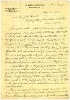 Letter from Samuel L. Beiler to Mary H. Hunt, 1894 August 09