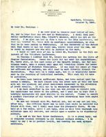 Letter from John F. Hurst to Dr. W.L. Davidson, 1899 October 05