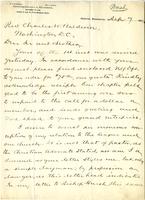 Letter from Wm. A Huneke to Rev. Charles W. Baldwin, 1899 September 07