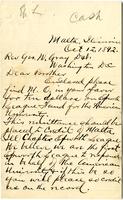Letter from James M. Phelps to Rev. George W. Gray, 1892 October 12