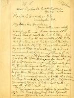 Letter from J.W. Stephan to Rev. Wilbur L. Davidson, 1900 April 24