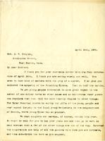 Letter from Rev. Wilbur L. Davidson to J.W. Stephan, 1900 April 26