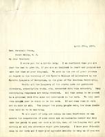 Letter to Rev. Marshall Owens, 1900 April 27
