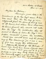 Letter from C.W. Baldwin to Brother Osborn, 1906 December 21