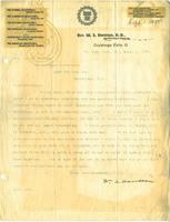Letter from Rev. W.L. Davidson, D.D. to Rev. Albert Osborn, 1898 September 01