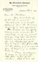Letter from Albert J. Nast to W.L. Davidson, D.D., 1902 October 07