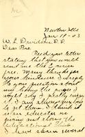 Letter from Albert R. Ransom to W.L. Davidson, 1903 January 19