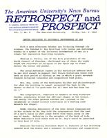 Retrospect and Prospect, Volume 01, Issue 04, 01 October 1965