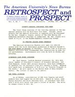 Retrospect and Prospect, Volume 01, Issue 07, 22 October 1965