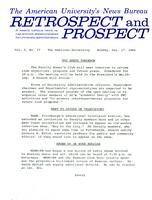 Retrospect and Prospect, Volume 01, Issue 17, 17 January 1966