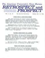 Retrospect and Prospect, Volume 01, Issue 19, 31 January 1966
