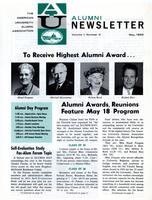 Alumni Newsletter, Volume 01, Number 03, May 1963