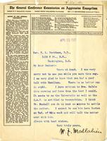 Letter from Bishop Mallalieu to W.L. Davidson, 1907 April 22