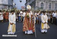 Monsignor Rivera y Damas On Palm Sunday