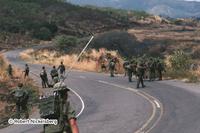Salvadoran Army On Suchitoto Road