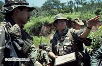 Lt. Col. Domingo Monterrosa With The Atlacatl Battalion In San Miguel Department