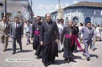 Archbishop Arturo Rivera y Damas Visits Central El Salvador