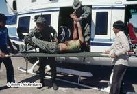 A Dead Guatemalan Army Soldier Is Unloaded In Santa Cruz del Quiché Army Base