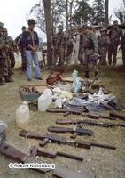 Captured Guerrilla Weapons Found By Guatemalan Armed Forces In Quiché