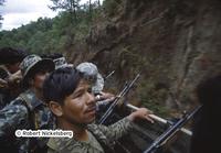 Guatemalan Army Soldiers Travel Through Guerrilla Ambush Territory