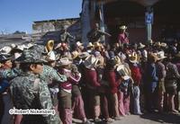Civilians Line Up To Vote In National Elections In Sololá, Guatemala