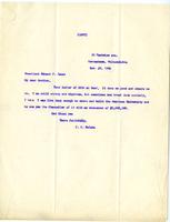 Letter from Charles C. McCabe to Edmund J. James, 1906 November 29