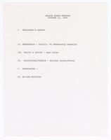 Agenda for ENLACE's board meeting on October 13, 1992