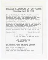 Announcement for ENLACE's election of officers