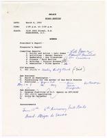 ENLACE board meeting agenda for March 6, 1993