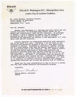 Letter from Dennis Medina to Janet Beckman