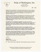 Letter from Craig Salvas regarding the 1993 pride parade