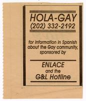 HOLA GAY advertisement