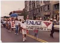 ENLACE marching in D.C. Pride June 1991