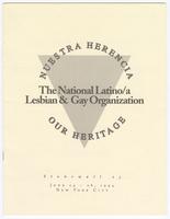 Nuestra Herencia / Our Heritage: Stonewall 25 program