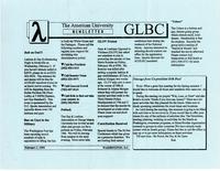 American University GLBC Newsletter, 01 February 1993