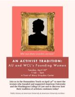 An Activist Tradition Event Flyer
