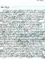 Letter from Rachel Teter to her family, 10-12 July 2011