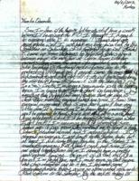 Letter from Rachel Teter to her family, 26 June 2012