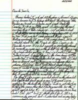 Letter from Rachel Teter to her family, 26 August 2012