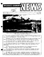 Peace Corps News, Volume 1, Number 1, June 1961